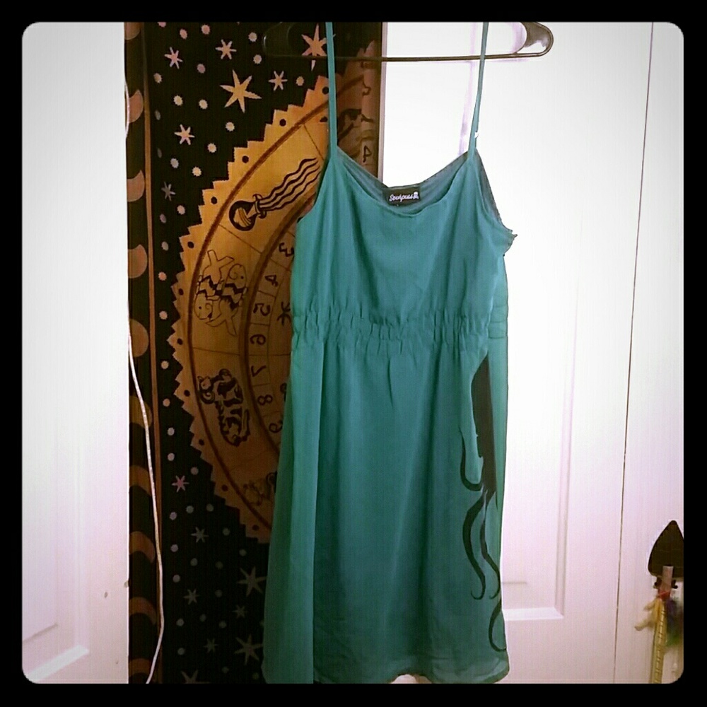 sourpuss turquoise octopus dress 🐙